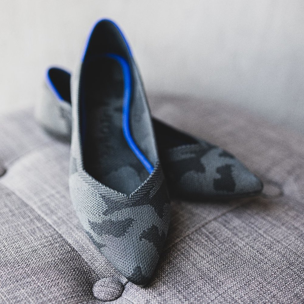 Rothy's Grey  Camo Points size 7.5